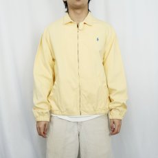 画像2: 90's POLO Ralph Lauren USA製 ロゴ刺繍 コットンスイングトップ M (2)