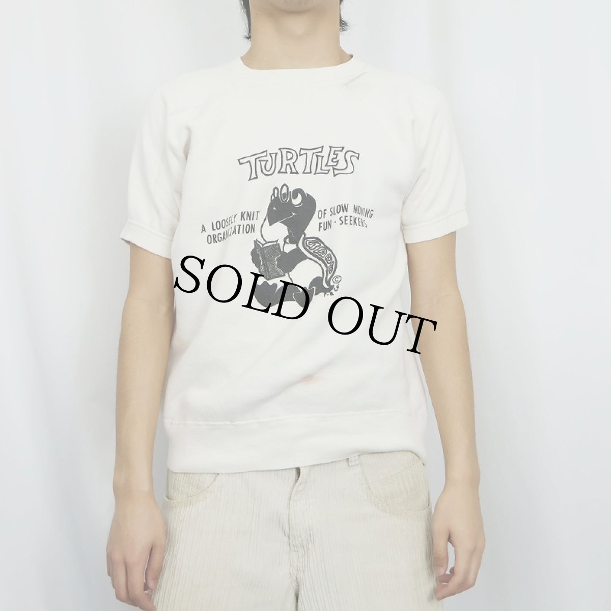 画像2: 60's Unknown "TURTLES" プリント半袖スウェット (2)