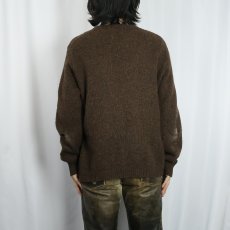 画像3: 60's Matt Andrews ウール×モヘア ニットカーディガン L (3)