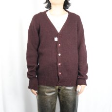 画像2: 60's Jantzen USA製 tumblespun ウール×モヘア ニットカーディガン XL (2)