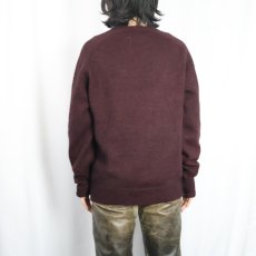 画像3: 60's Jantzen USA製 tumblespun ウール×モヘア ニットカーディガン XL (3)