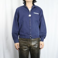 画像2: 50's Dan River "TENNESSEE" コットンスイングトップ NAVY M (2)