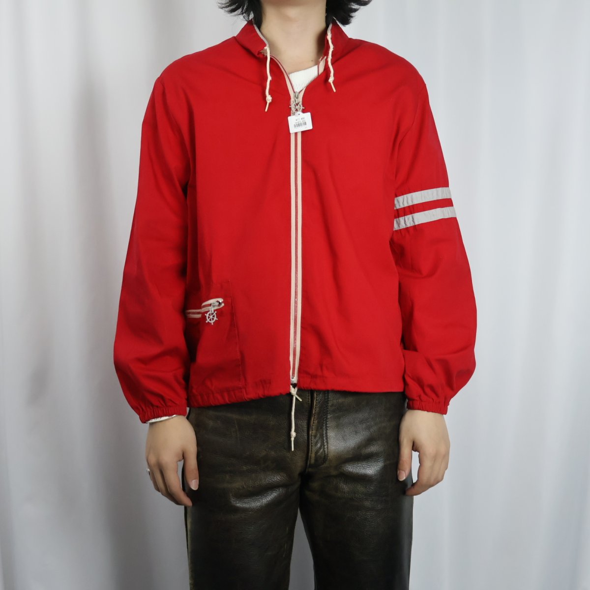 画像2: 50〜60's Crescent Sportswear Inc. コットンスポーツジャケット L (2)