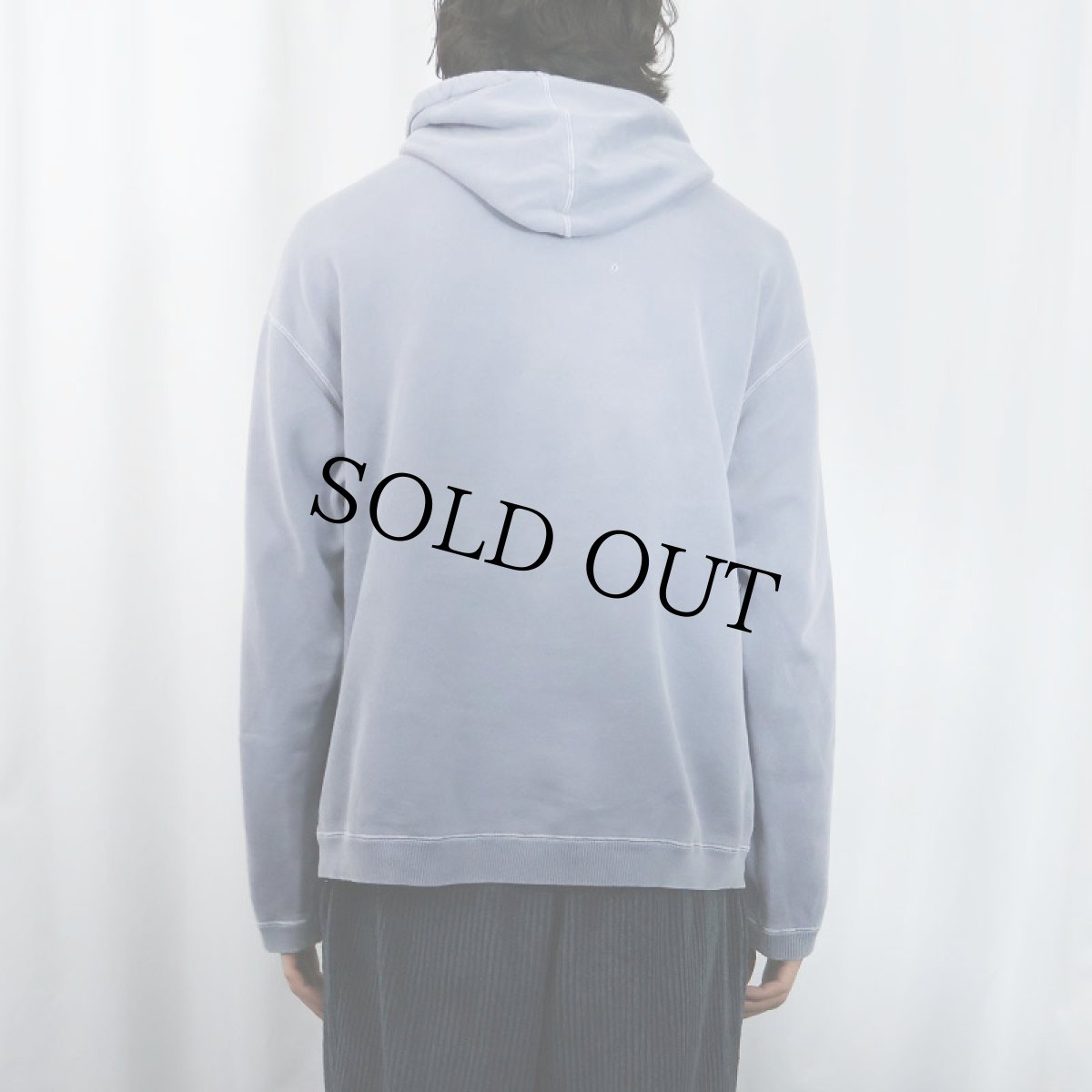 画像3: 2000's intel Core 2 Extreme テック企業ロゴ刺繍 フェードスウェットフーディー M (3)