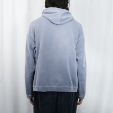 画像3: 2000's intel Core 2 Extreme テック企業ロゴ刺繍 フェードスウェットフーディー M (3)