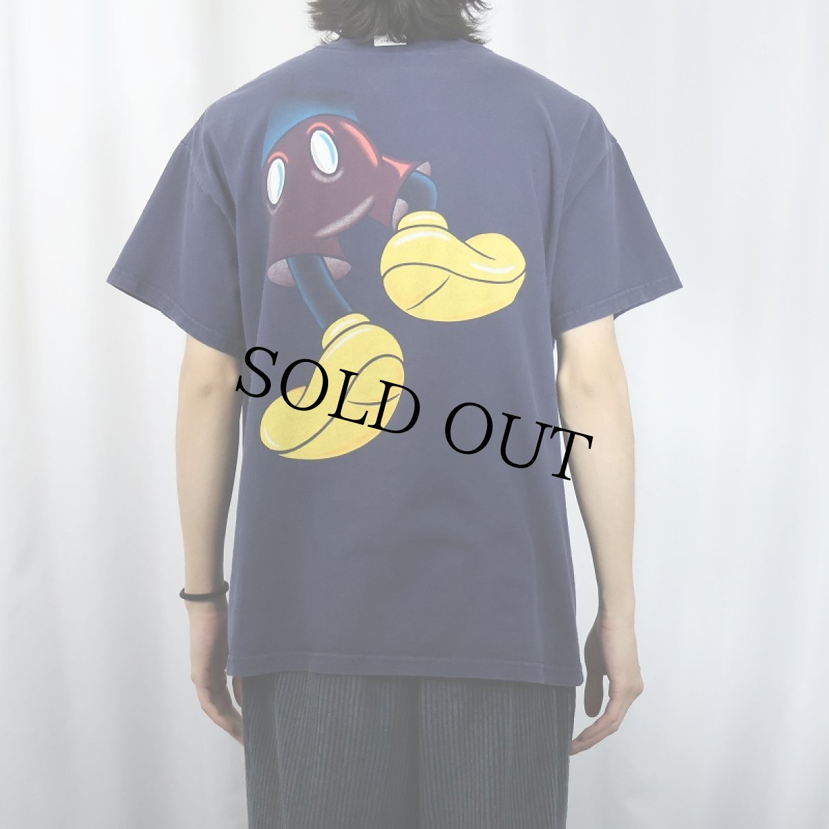 画像4: 90's Disney MICKEY UNLIMITED "MICKEY MOUSE" キャラクタープリントTシャツ NAVY L (4)