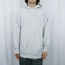 画像2: 80's LANDS'END by Champion REVERSE WEAVE USA製 目無し スウェットフーディ L (2)