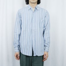 画像2: 50's TruVal マルチストライプ柄 コットンシャツ  (2)