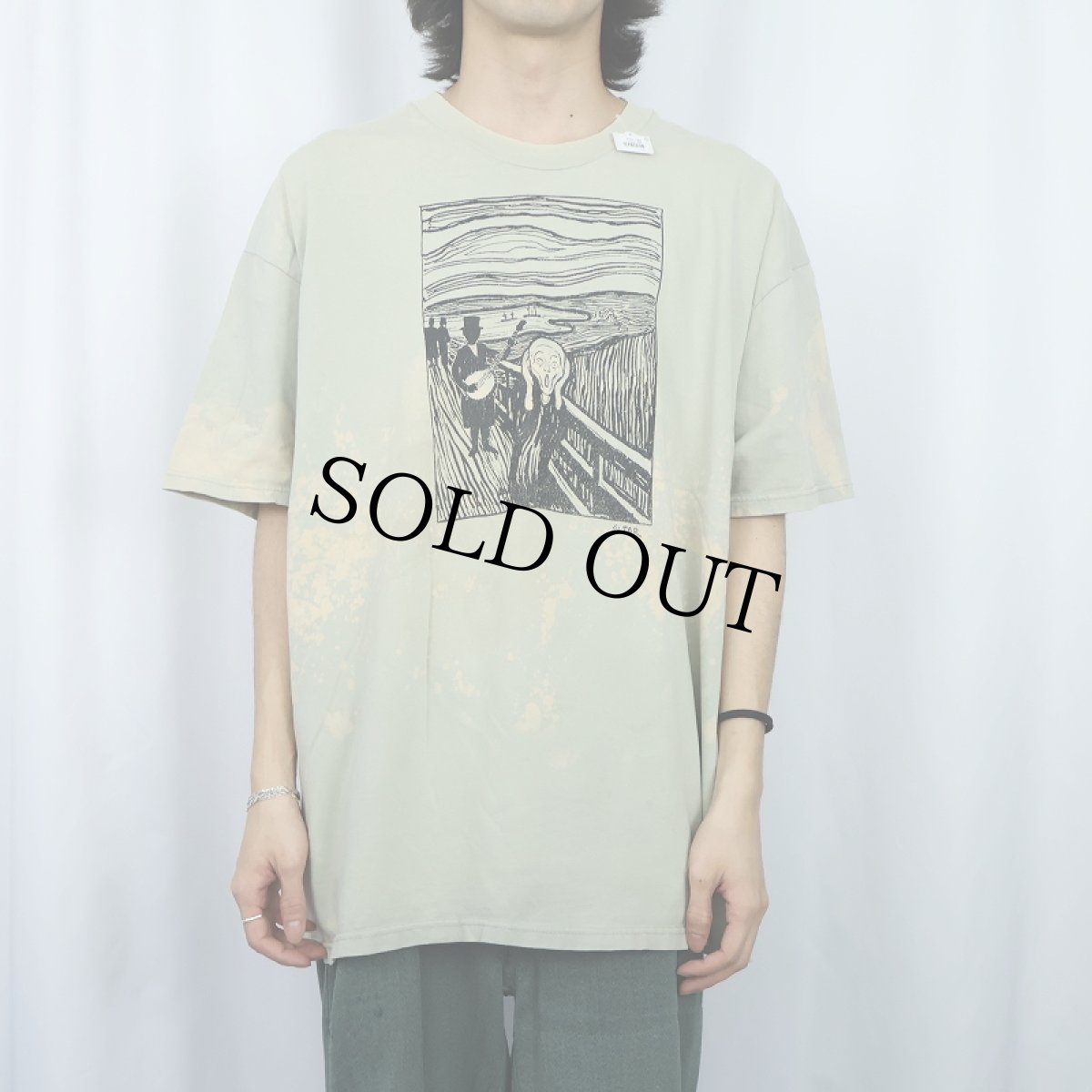 画像2: 2000's TAR "ムンクの叫び" アートパロディプリントTシャツ XXL (2)