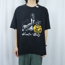 画像2: Howlin' Wolf "SUN Studio" ブルースシンガープリントTシャツ BLACK  (2)