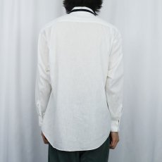 画像3: 90's〜 Outrigger コットン×リネン デザインシャツ L (3)