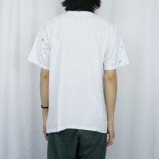 画像3: 90's "JOURNEY WITH JESUS VBS 1999" ペンキペイント ジーザスプリントTシャツ XL (3)