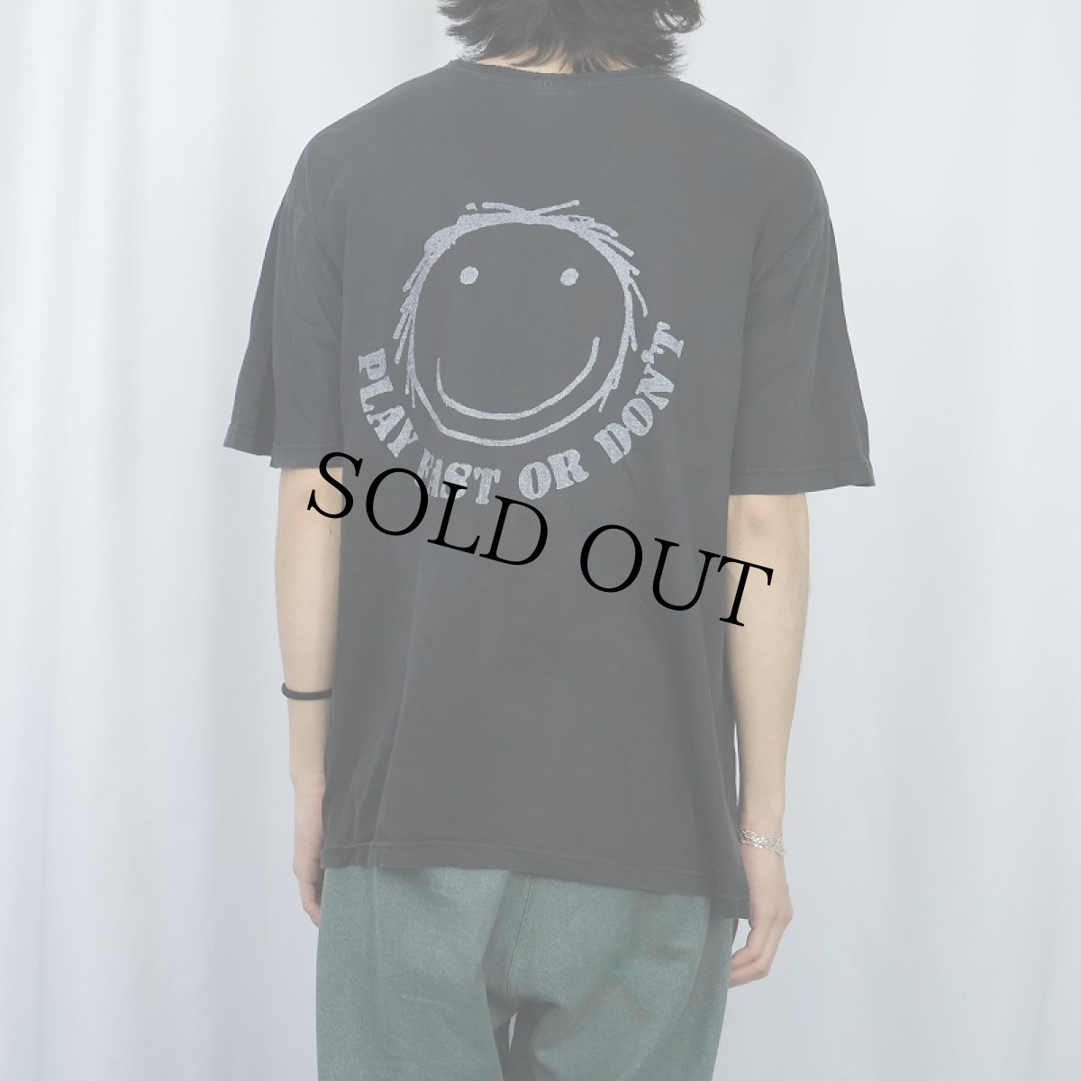 画像4: ELECTRO HIPPIES "PLAY FAST OR DON'T" ハードコアバンドプリントTシャツ BLACK  (4)