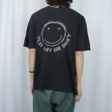 画像4: ELECTRO HIPPIES "PLAY FAST OR DON'T" ハードコアバンドプリントTシャツ BLACK  (4)