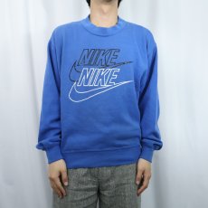 画像2: 90's NIKE 銀タグ USA製 ロゴプリントスウェット S (2)