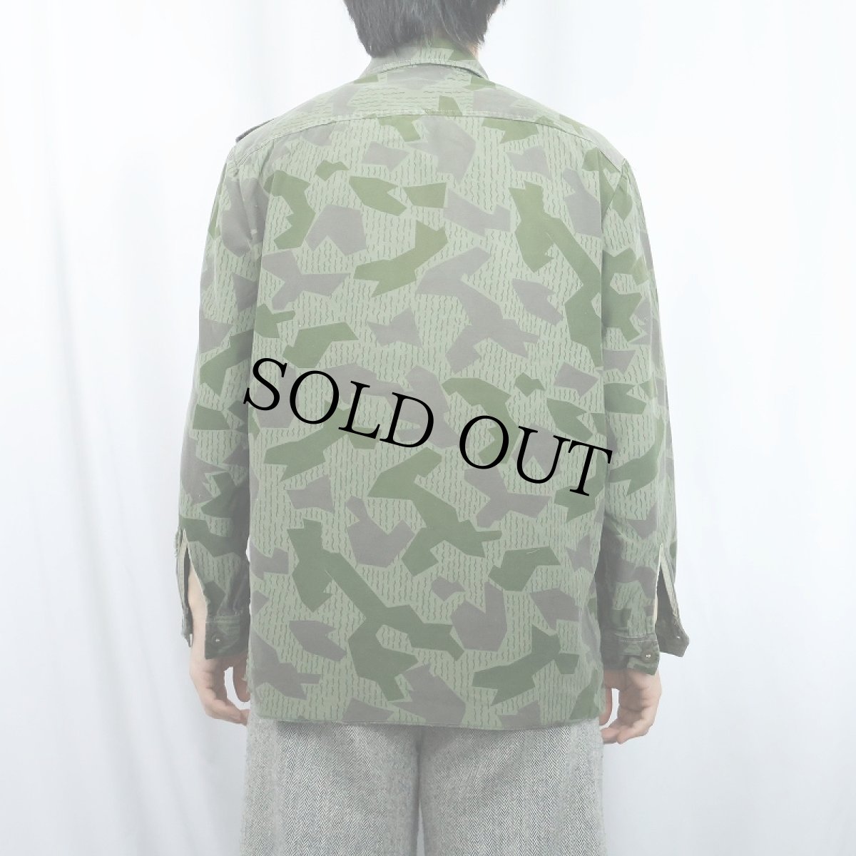 画像3: 80's ブルガリア軍 スプリンターカモ柄 フィールドシャツ  (3)