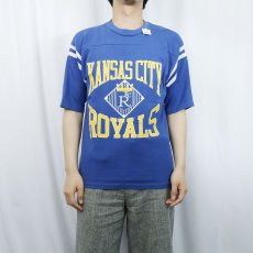 画像2: 70〜80's Altex USA製 "KANSAS CITY ROYALS" フットボールTシャツ M (2)