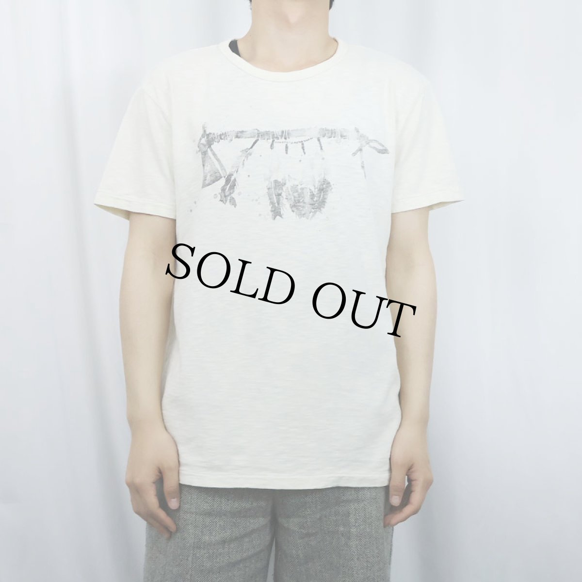 画像2: DENIM & SUPPLY RALPH LAUREN イラストプリントTシャツ M (2)