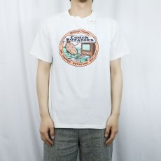 画像2: 80's Couch Potatoes シュールイラストプリントTシャツ L (2)