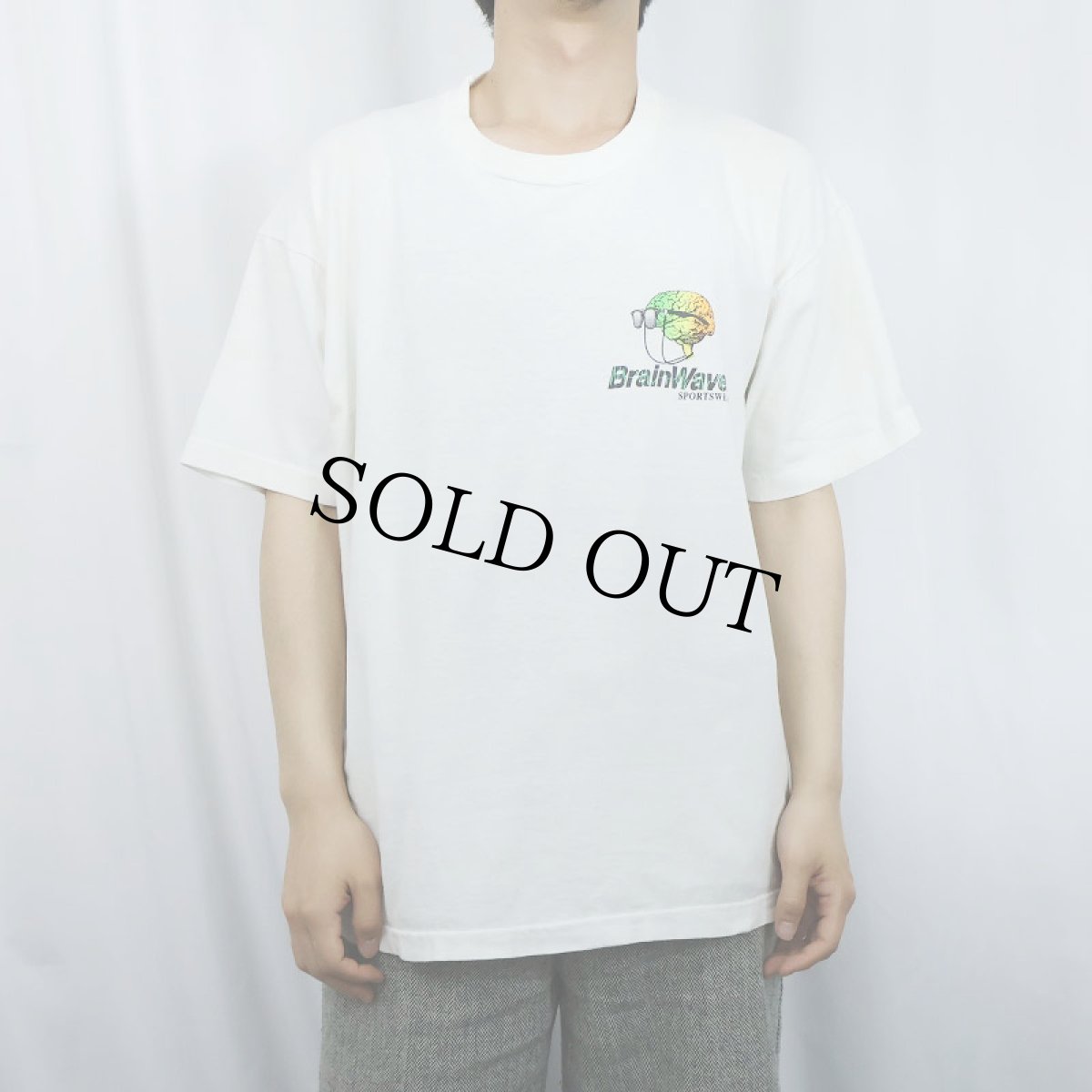 画像3: 90's Brain Waves USA製 サーフブランド プリントTシャツ XL (3)