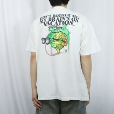画像4: 90's Brain Waves USA製 サーフブランド プリントTシャツ XL (4)
