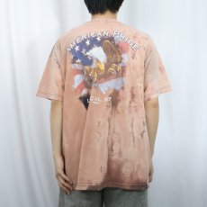 画像4: "AMERICAN PRIDE" ペンキペイント イーグルプリントTシャツ (4)
