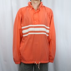 画像2: 90's GAP ボーダーデザイン ナイロンプルオーバージャケット L (2)
