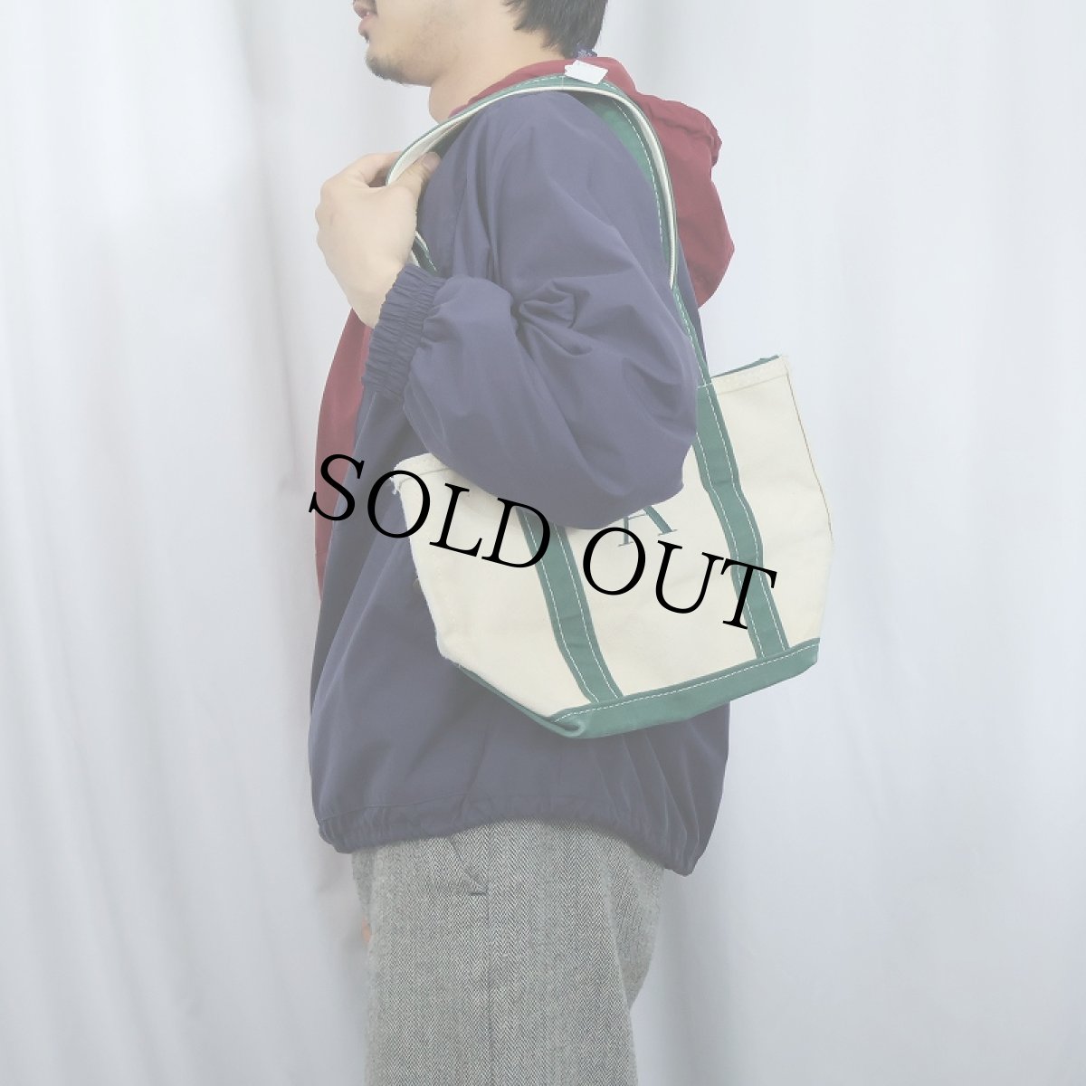 画像2: 90's〜 L.L.Bean USA製 "BOAT AND TOTE" ロングハンドル & ジップトップ キャンバストートバッグ SMALL (2)