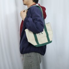 画像2: 90's〜 L.L.Bean USA製 "BOAT AND TOTE" ロングハンドル & ジップトップ キャンバストートバッグ SMALL (2)