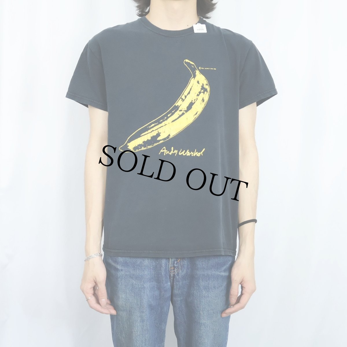 画像2: ANDY WARHOL USA製 アートプリントTシャツ BLACK M (2)