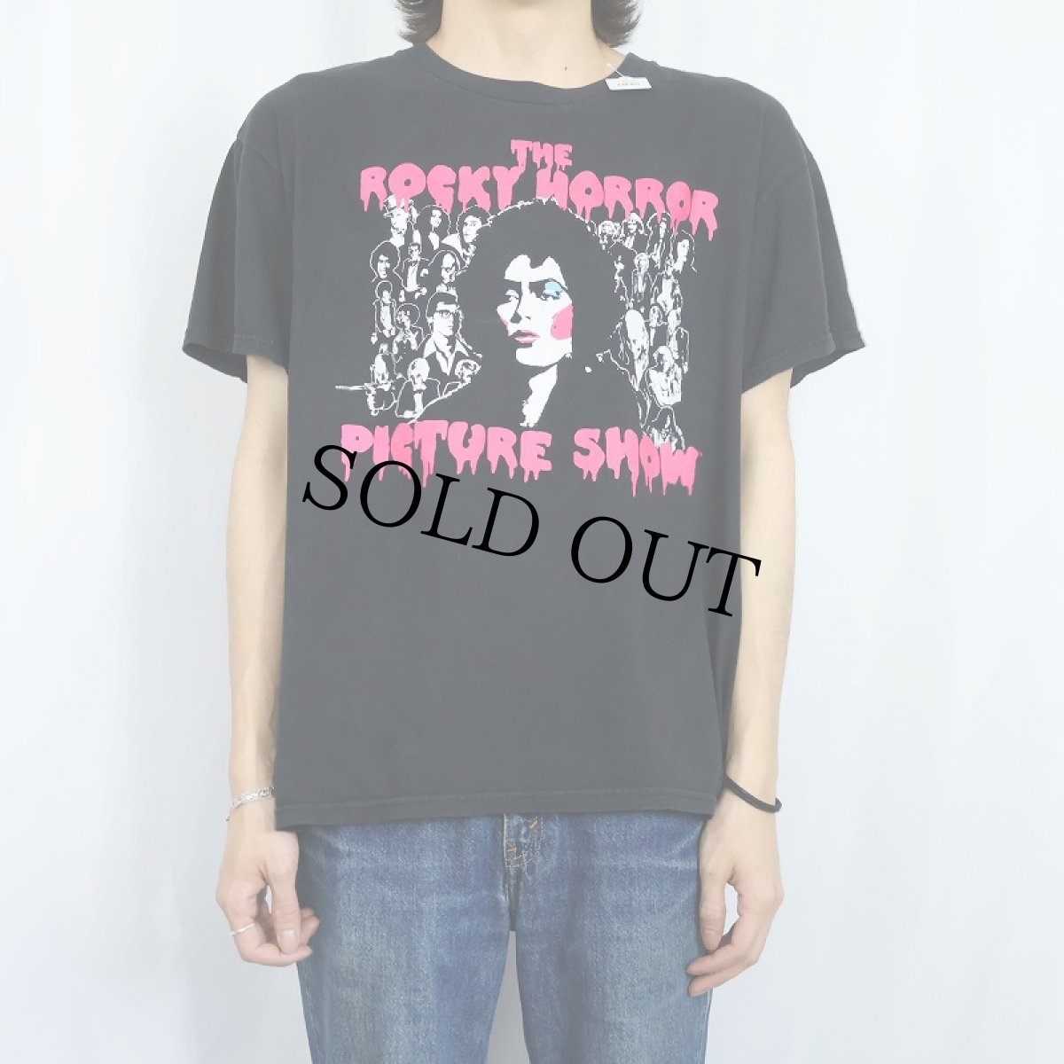 画像2: THE ROCKY HORROR PICTURE SHOW ホラー映画プリントTシャツ BLACK L (2)
