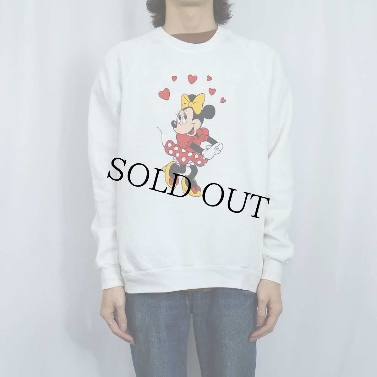 画像2: 80's Disney USA製 "MINNIE MOUSE" キャラクタープリントスウェット XL (2)