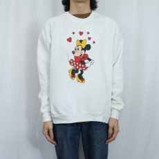 画像2: 80's Disney USA製 "MINNIE MOUSE" キャラクタープリントスウェット XL (2)
