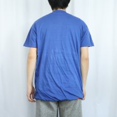 画像4: 80's IMP PRINT Sportswear ダブルフェイス リバーシブルTシャツ BLUE XL (4)