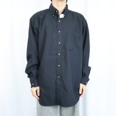 画像2: 90's PENDLETON "SIR PENDLETON" ウールボタンダウンシャツ BLACK L (2)