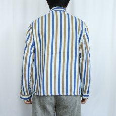 画像3: 〜70's Welbi マルチストライプ柄 シャツジャケット SIZE50 (3)