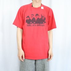 画像2: 90's USA製 "SURE,I'M A MARXIST" 思想家プリントTシャツ L (2)