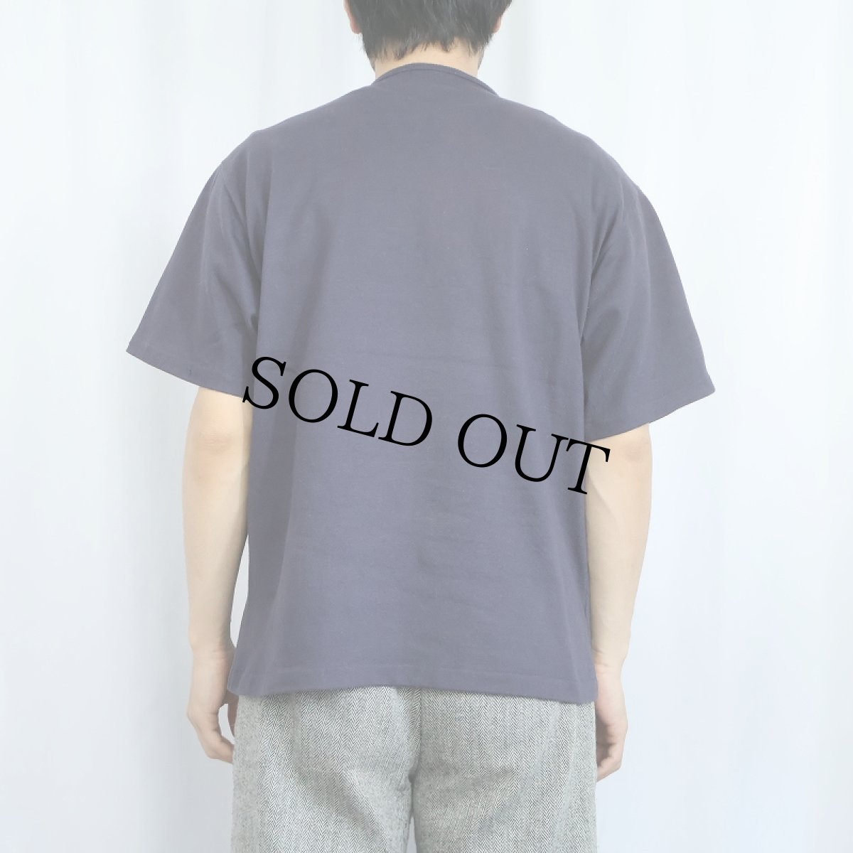 画像3: 80's BANANA REPUBLIC USA製 無地Tシャツ NAVY M (3)