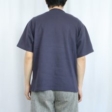 画像3: 80's BANANA REPUBLIC USA製 無地Tシャツ NAVY M (3)