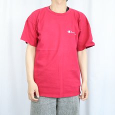 画像2: 80〜90's Champion 青刺繍タグ 中期 USA製 ロゴプリントTシャツ XL (2)