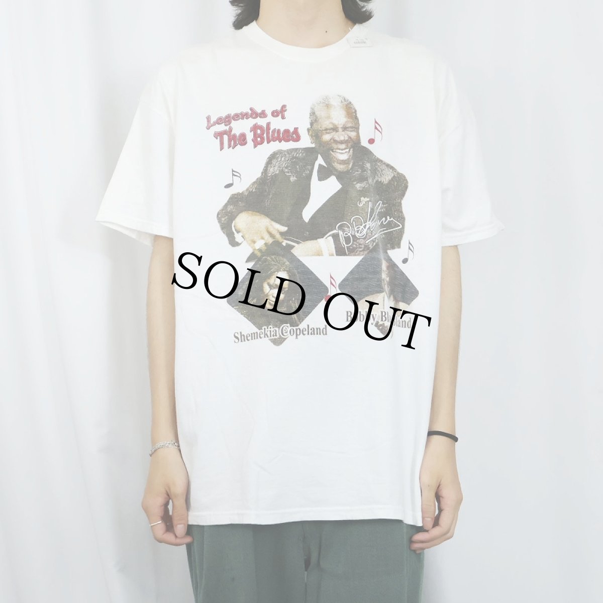 画像3: B.B.KING etc.. "4 the Blues Lover in you" ブルースシンガープリントTシャツ XL (3)