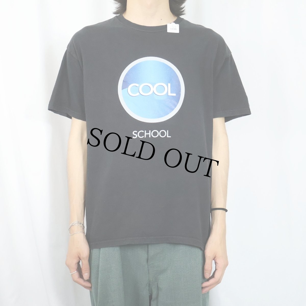 画像3: "COOL SCHOOL HOT CAREER" ジョークプリントTシャツ BLACK L (3)