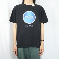 画像3: "COOL SCHOOL HOT CAREER" ジョークプリントTシャツ BLACK L (3)