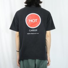 画像4: "COOL SCHOOL HOT CAREER" ジョークプリントTシャツ BLACK L (4)