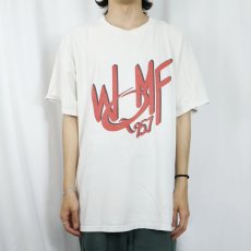 画像2: "WQMF 95.7" 音楽ラジオ番組プリントTシャツ XL (2)