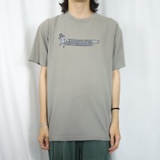 画像3: 90's STEEL WINGS USA製 イラストプリントTシャツ L (3)