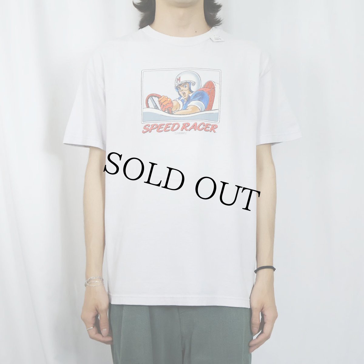 画像2: 2000's SPEED RACER アニメプリントTシャツ L (2)