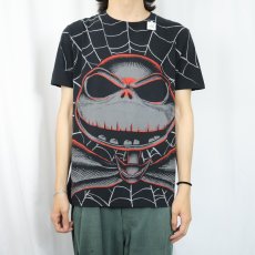 画像2: The Nightmare Before Christmas "Jack Skellington" キャラクター大判プリントTシャツ BLACK M (2)