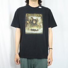 画像3: 2000's LORD OF THE RINGS "THE FELLOWCHIP OF THE RING" 映画プリントTシャツ BLACK L (3)