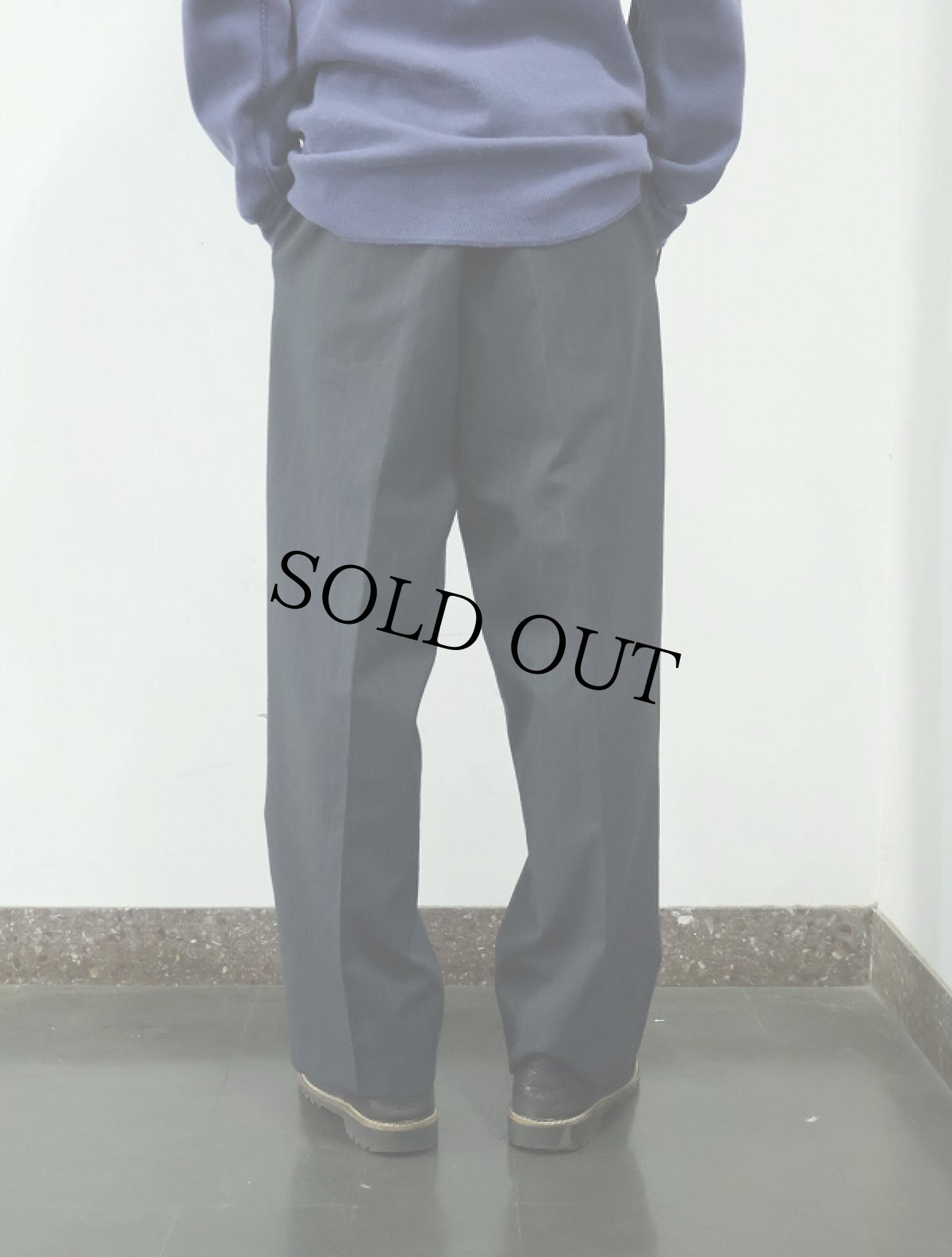 画像3: 〜80's Barry MANUFACTURING ピンストライプ柄 サマーウールスラックス NAVY W (3)
